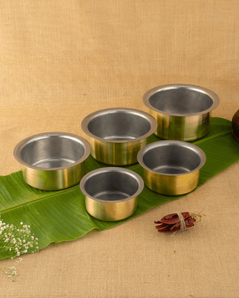 Pure Brass Sterling Cooking Pot Tin Coated