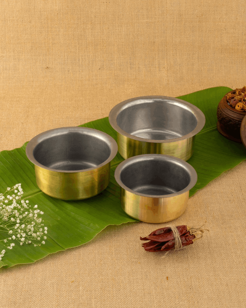 Classic Brass Sterling Cooking Pot Tin Coated