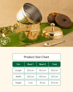Premium Brass Sterling Tiffin with Spoon Tin Coated 