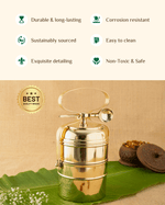 Benefits Of Brass Sterling Tiffin with Spoon Tin Coated 