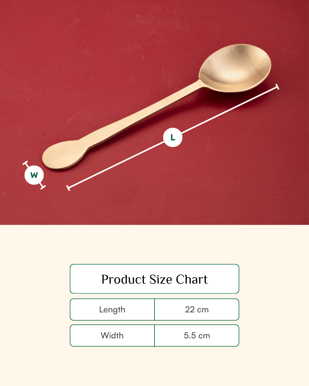 Premium Bronze Supreme Serving Spoon (Chamcha)