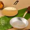 Essential Brass Cookware Combo – Brass Robust Frypan + Brass Premium Hammered Roti Tawa