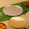 Traditional Brass Tawa Combo – Brass Robust Dosa Tawa + Brass Premium Hammered Roti Tawa