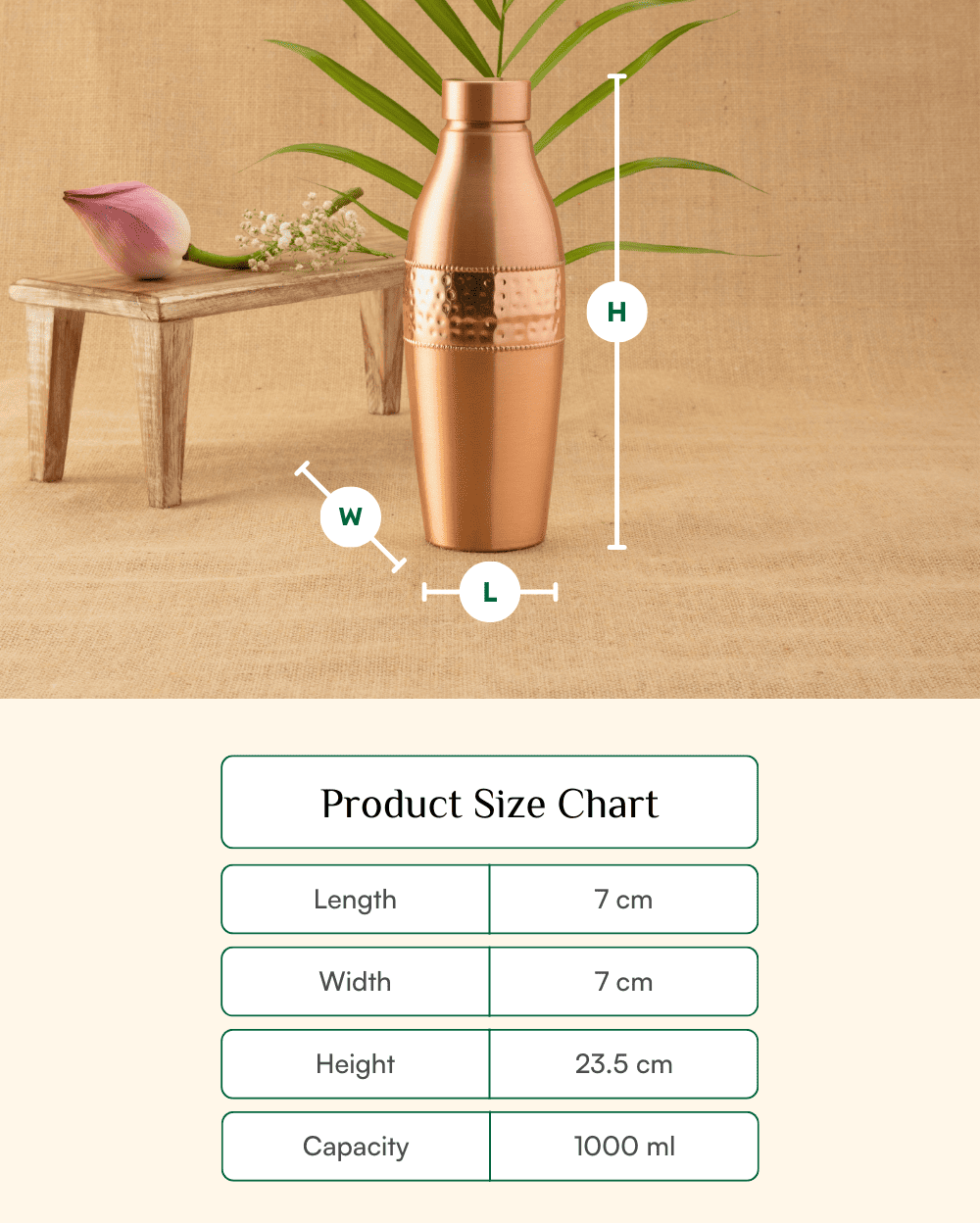 Premium Copper Ace Bottle 1000ml