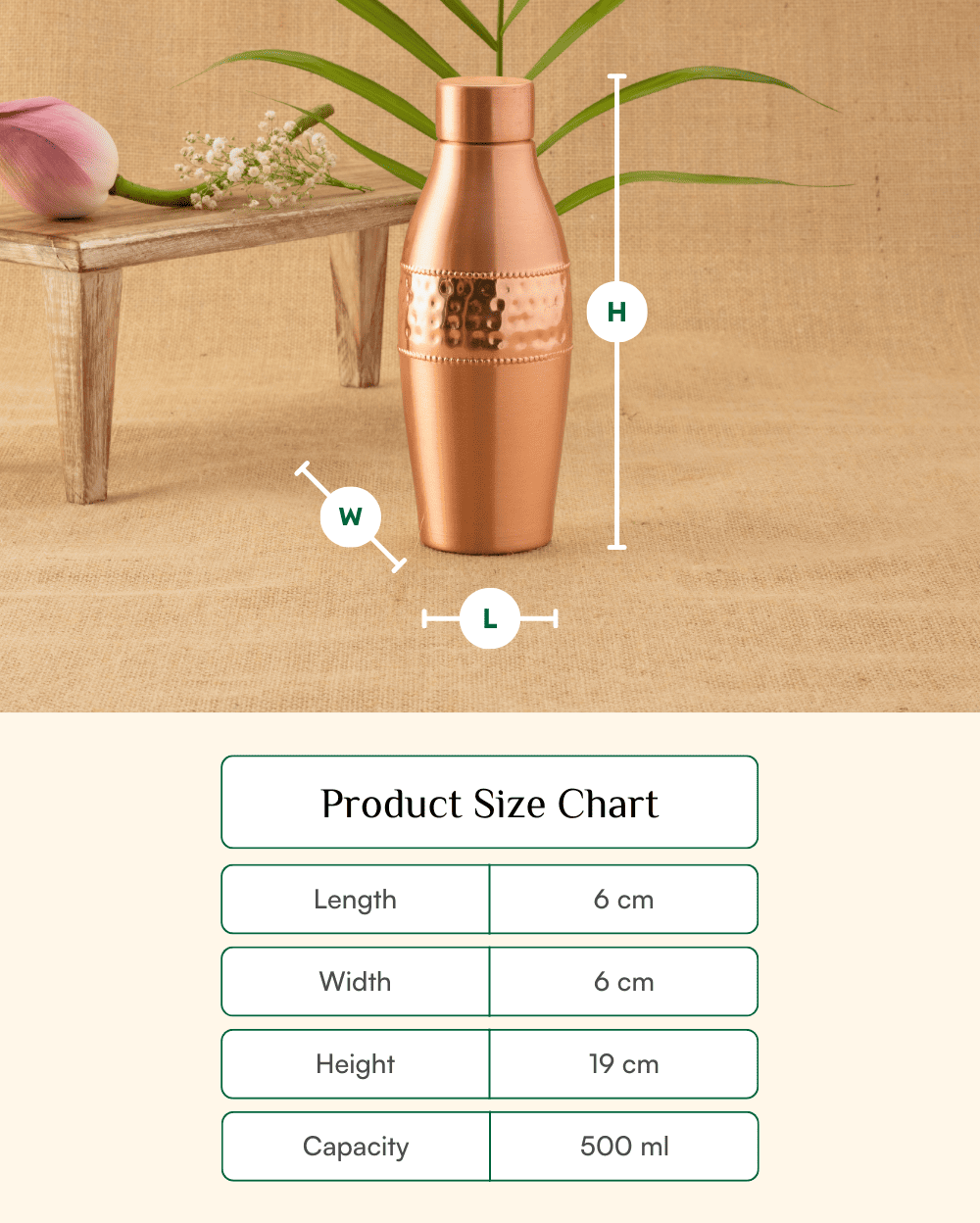 Premium Copper Ace Bottle 500 ML