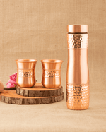 Copper Alpha Bottle with 2 Pcs Glass