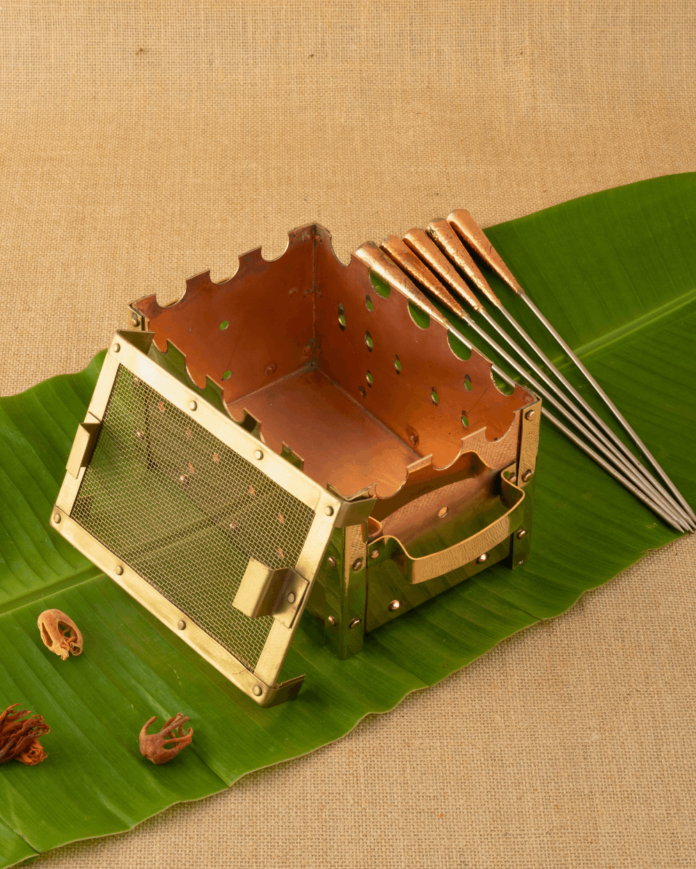Authentic Copper Barbeque Set
