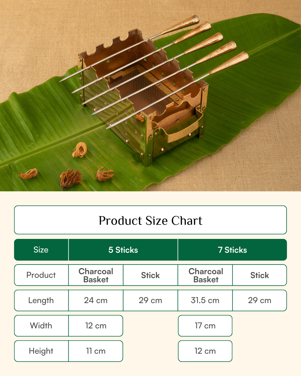Copper Barbeque Set