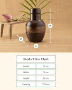 Premium Copper Classic Bedroom Jar Engraved