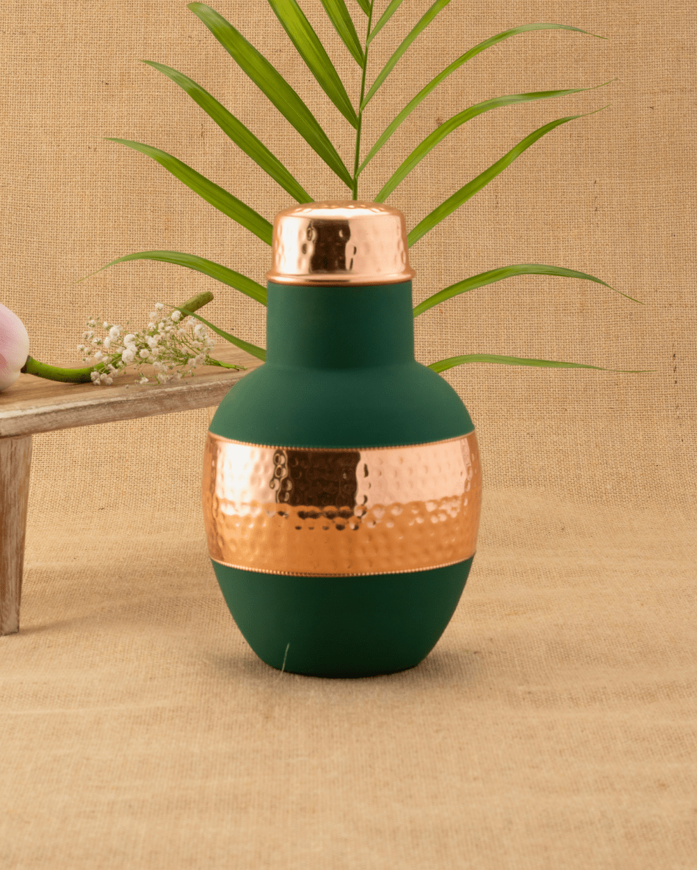Copper Classic Bedroom Jar Green