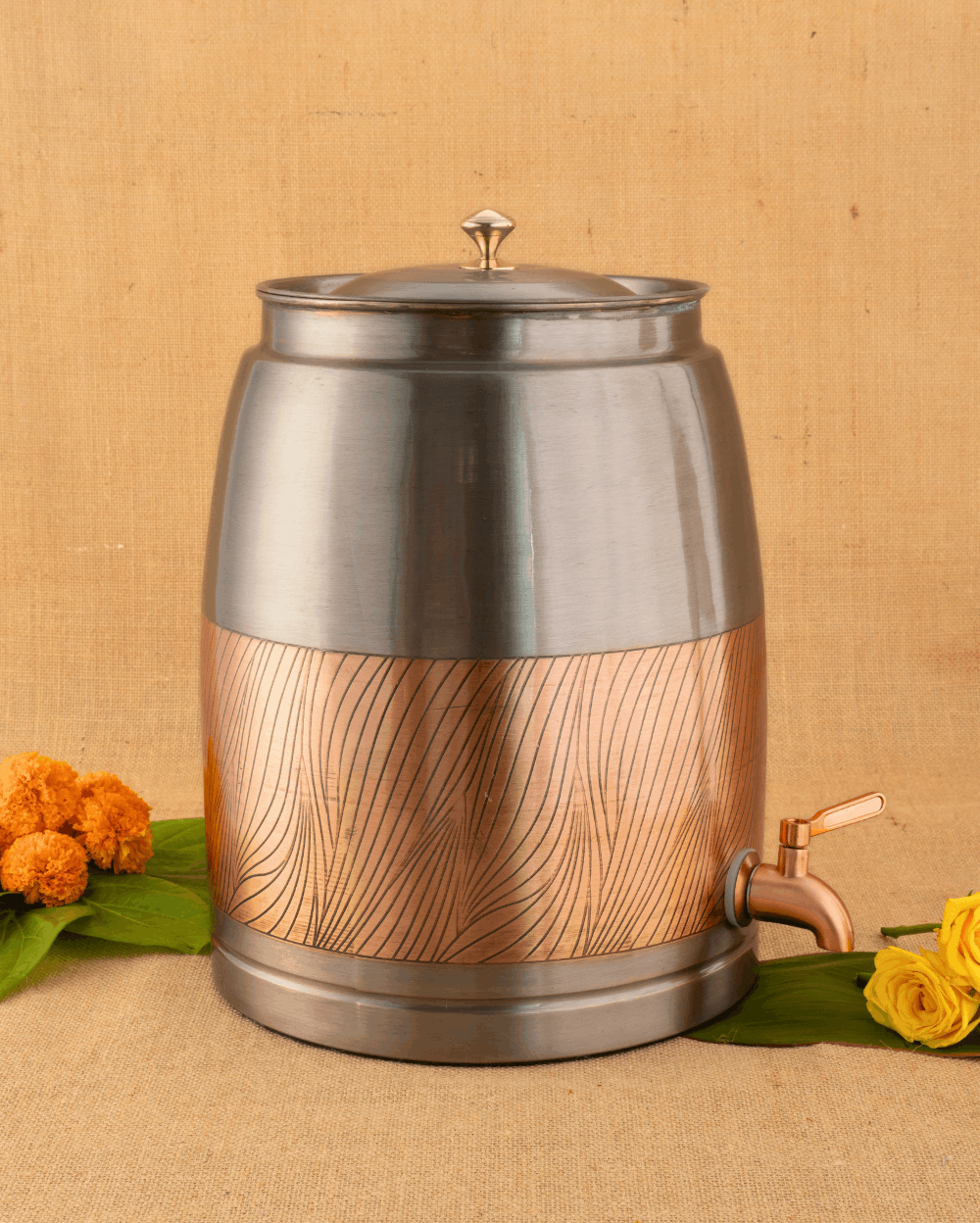 Copper Deluxe Matka Color Coated