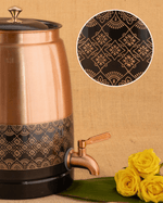 Authentic Copper Deluxe Matka Vintage Engraved