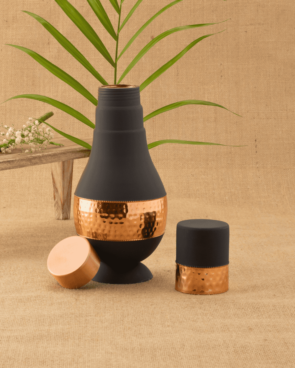 Pure Copper Fab Bedroom Jar Grey