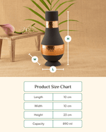 Premium Copper Fab Bedroom Jar Grey