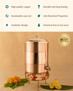Benefits Of Copper Heritage Matka with Stand