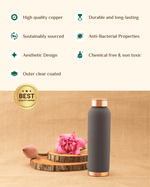 Benefits of Copper Luxe Bottle Grey Color Coated