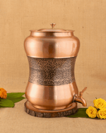 Copper Luxe Matka Engraved
