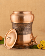 Pure Copper Luxe Matka Engraved