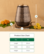 Premium Copper Premium Matka Engraved