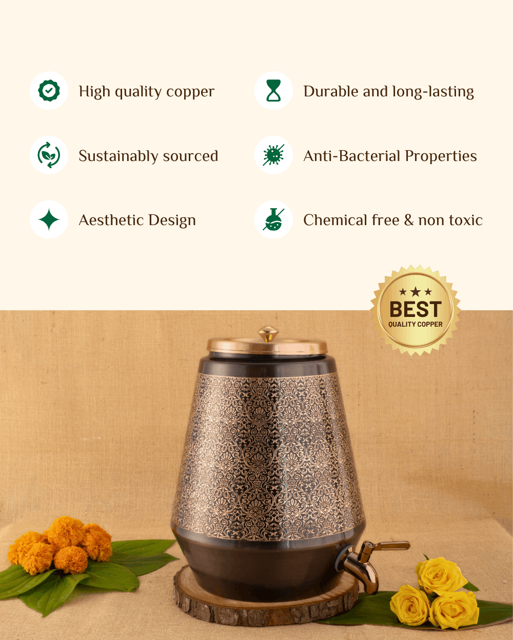 Benefits Of Copper Premium Matka Engraved
