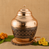Copper Rajwadi Matka Engraved (10 Ltr)