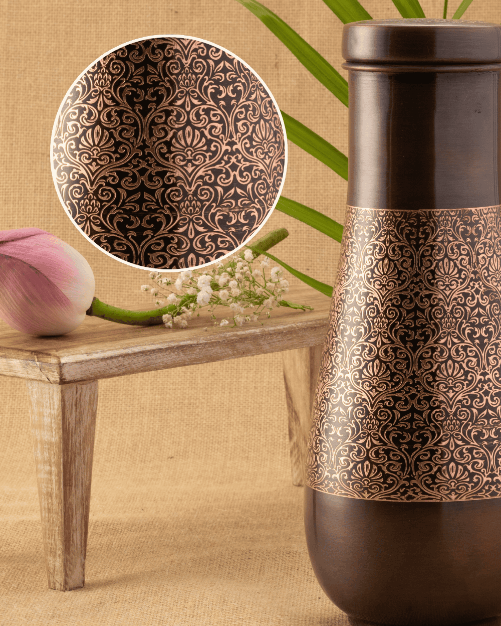 Authentic Copper Supreme Bedroom Jar Engraved
