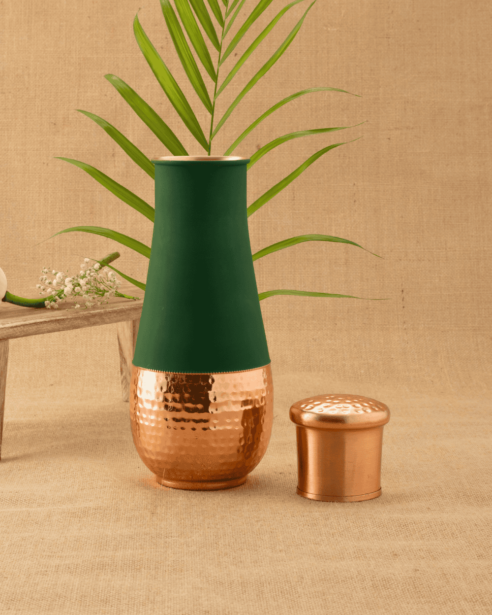 Pure Copper Supreme Bedroom Jar Green