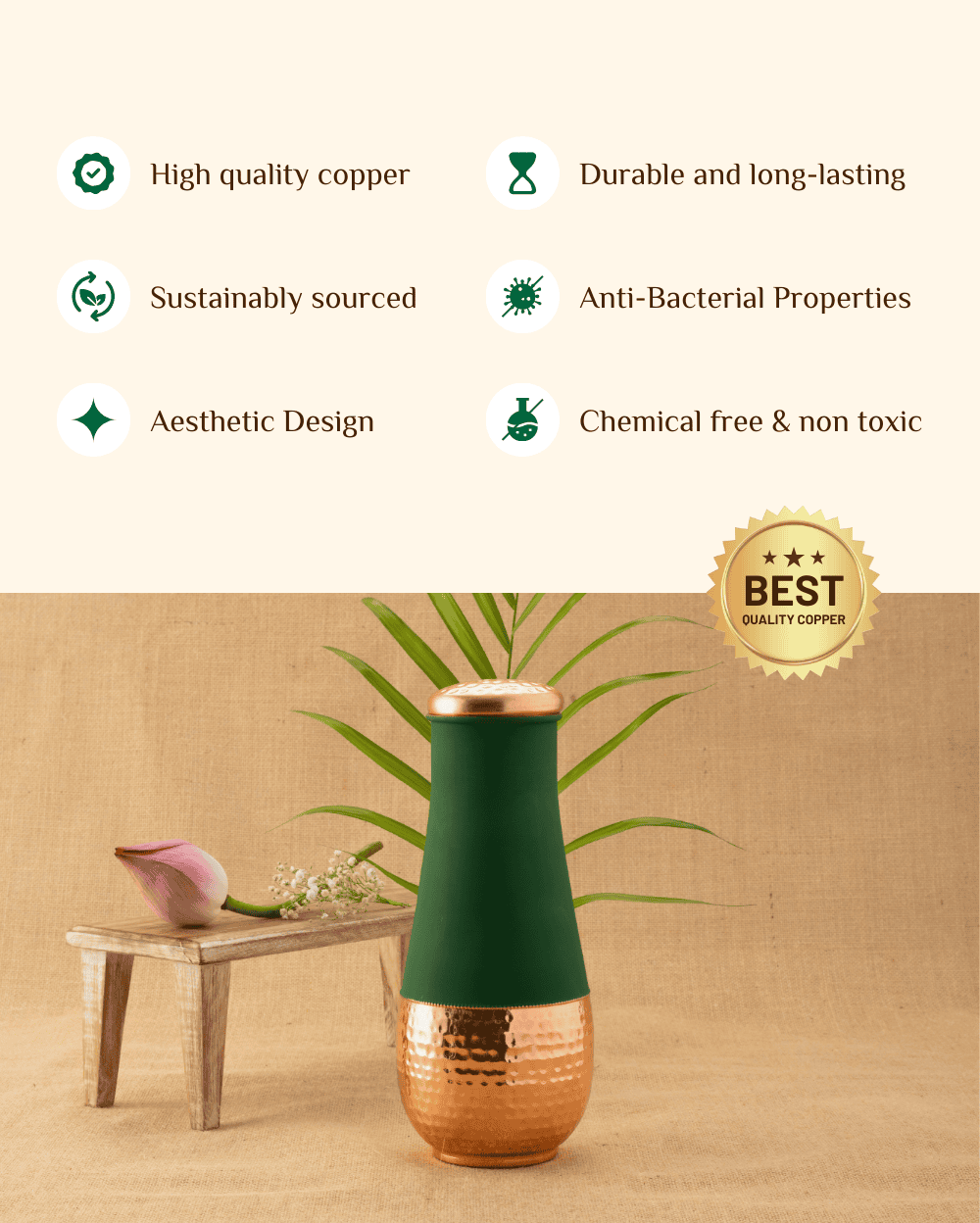 Benefits of Copper Supreme Bedroom Jar Green