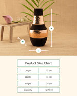 Premium Copper Tiara Bedroom Jar Black