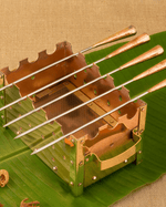 Pure Copper and Brass Barbeque Set