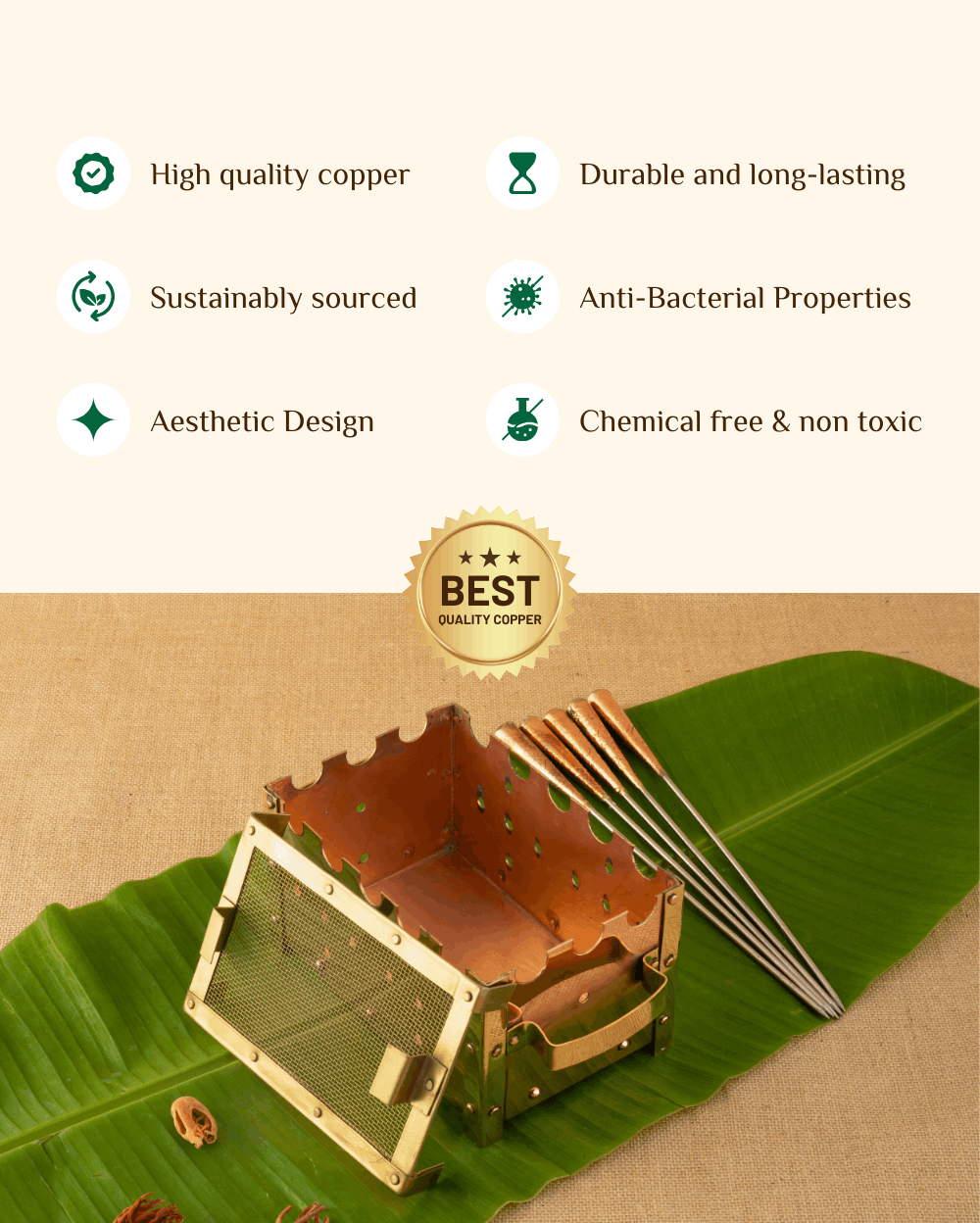 Benefits of Copper Barbeque Set