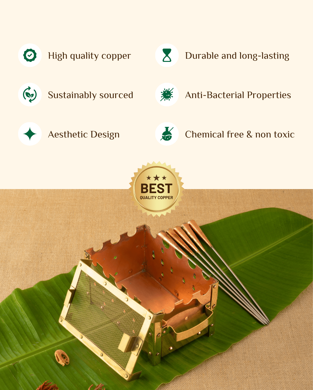 Benefits of Copper and Brass Barbeque Set