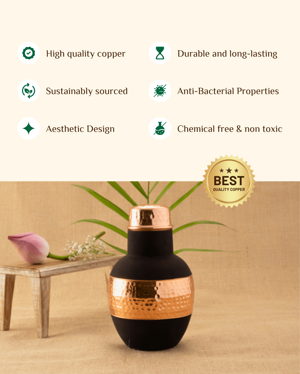 Benefits of Copper Classic Bedroom Jar Black