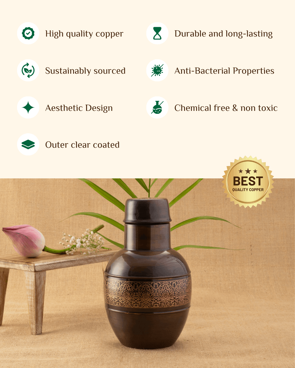 Benefits Of Copper Classic Bedroom Jar Engraved