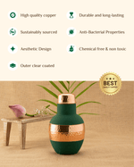 Benefits Of Copper Classic Bedroom Jar Green Color Coated