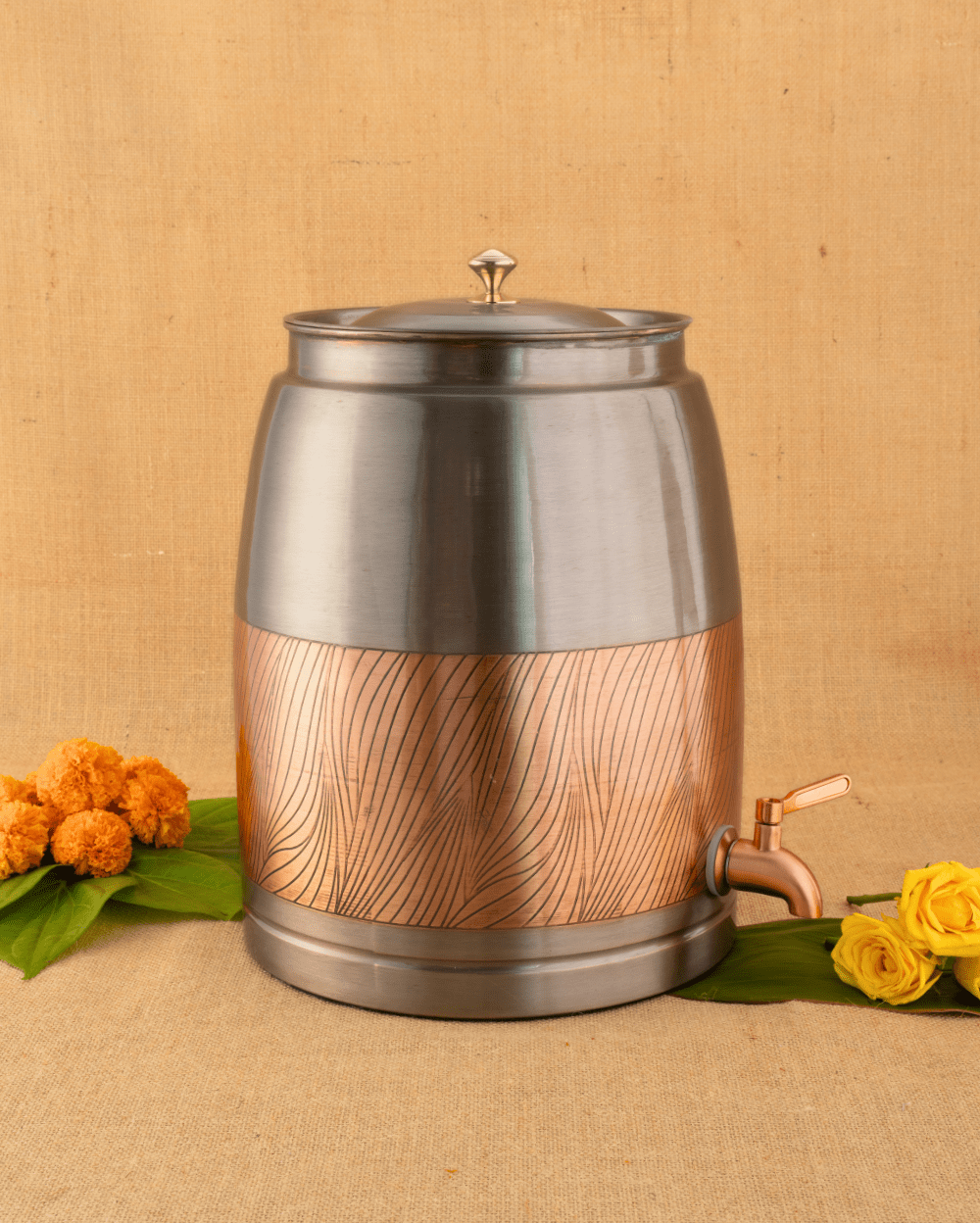 Copper Deluxe Matka Color Coated