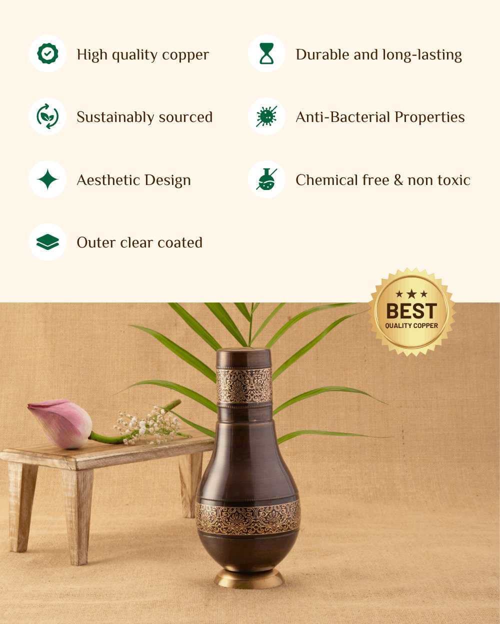 Benefits Of Copper Fab Bedroom Jar Engraved