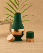 Pure Copper Fab Bedroom Jar Green