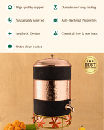Benefits Of Copper Heritage Matka Black Color Coated with Stand