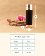 Premium Copper Premium Bottle Black Color Coated