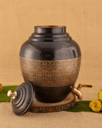 Copper Royal Matka/Waterpot Engraved 8L
