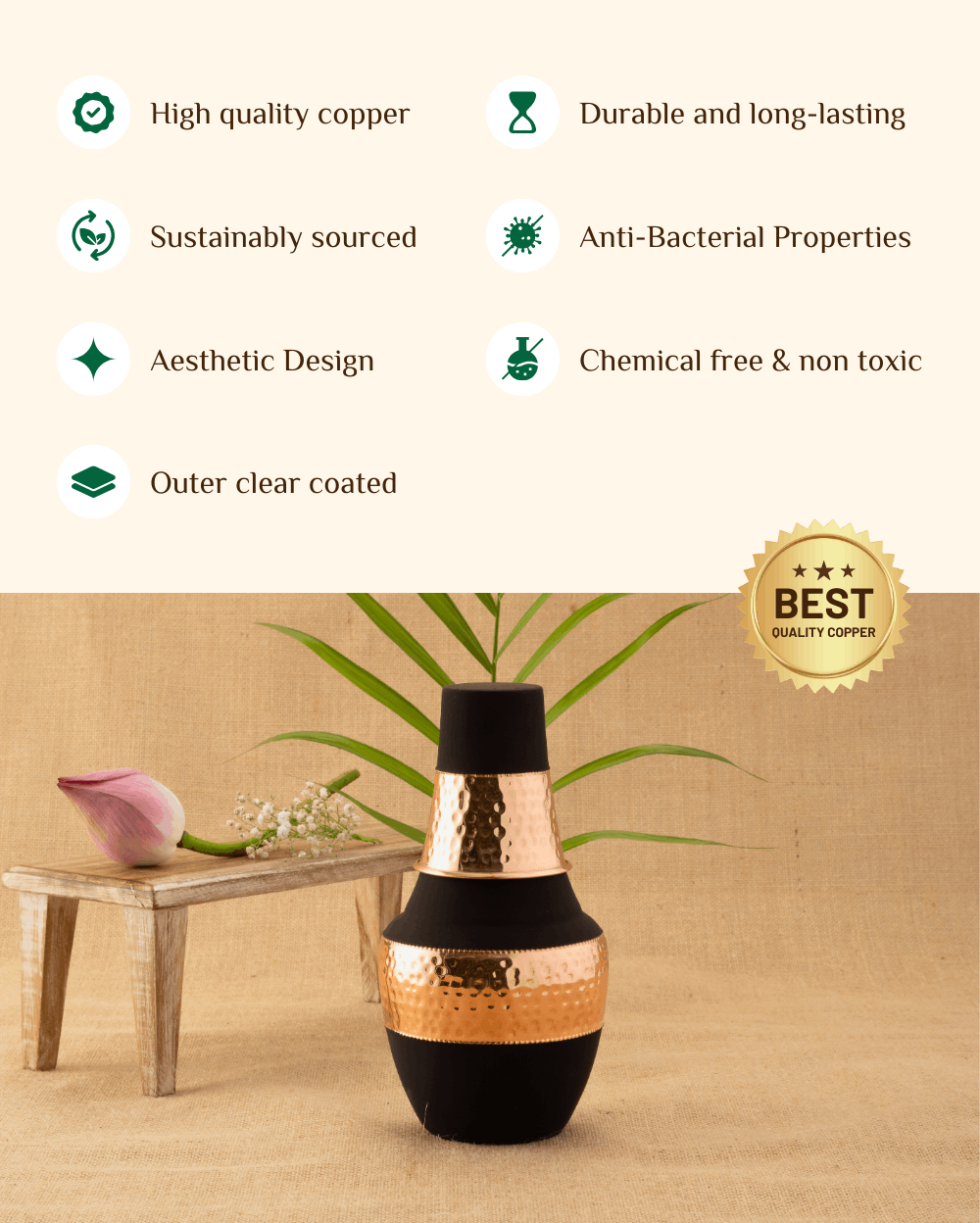 Benefits Of Copper Tiara Bedroom Jar Black Color Coated