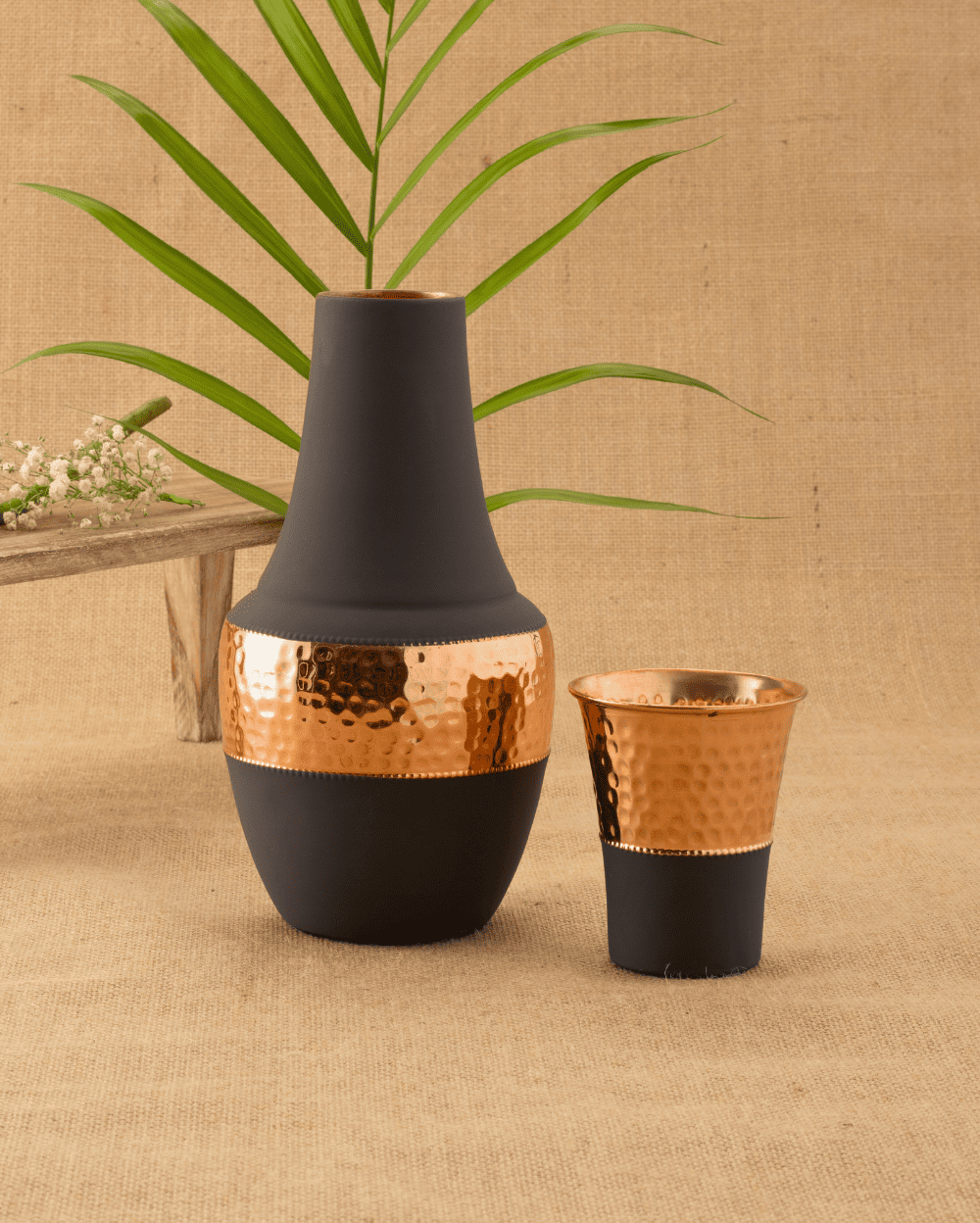 Authentic Copper Tiara Bedroom Jar Grey