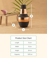 Premium Copper Tiara Bedroom Jar Grey