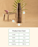 Premium Copper Tiara Bottle Engraved