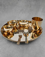 Bronze Monarch Thali/Dinner Set Glossy