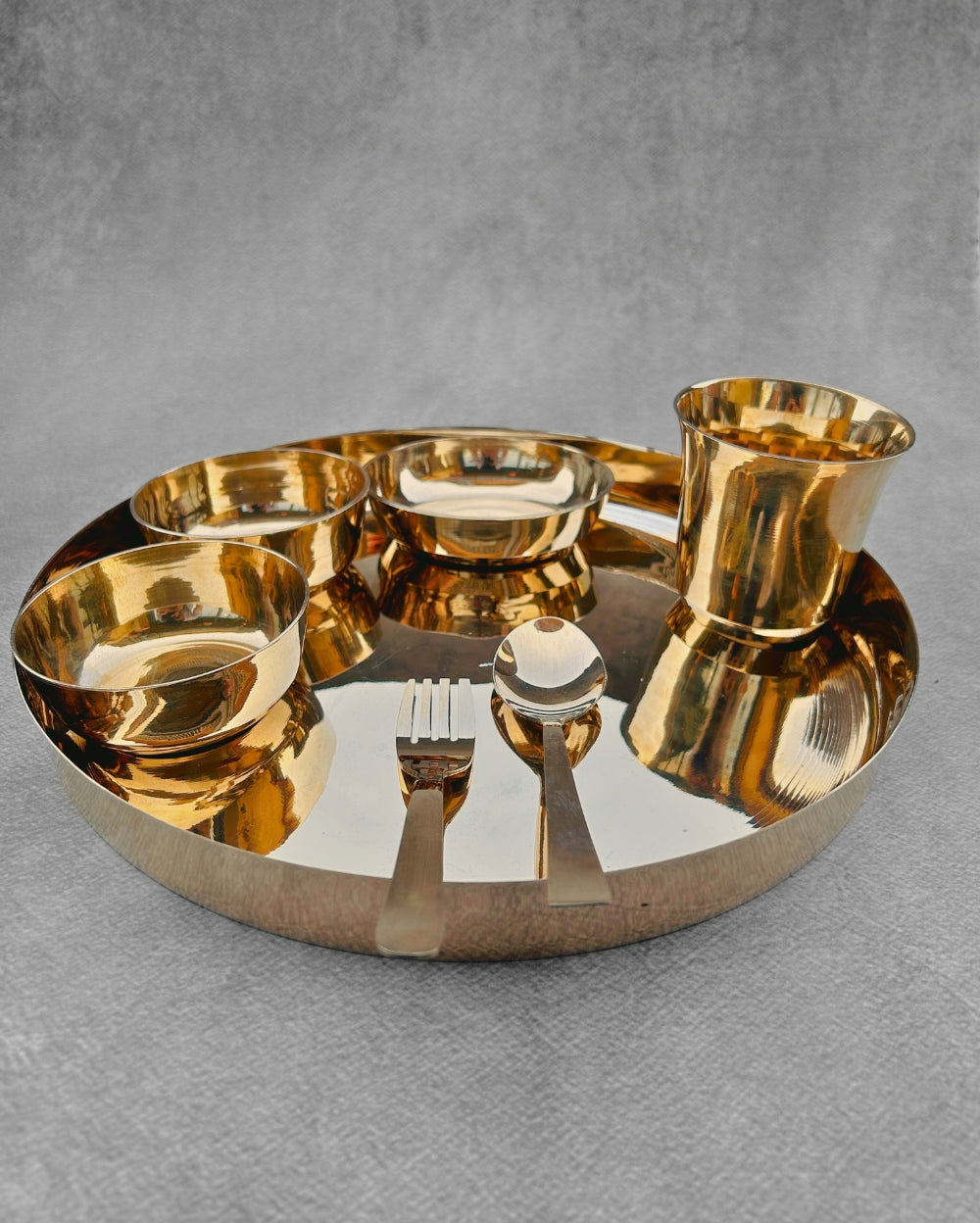 Bronze Royal Thali/Dinner Set Glossy