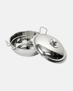 Steel Hefty Multi Kadai Induction Bottom