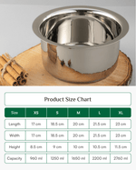 Premium Steel Hefty Cooking Pot Set Induction Bottom