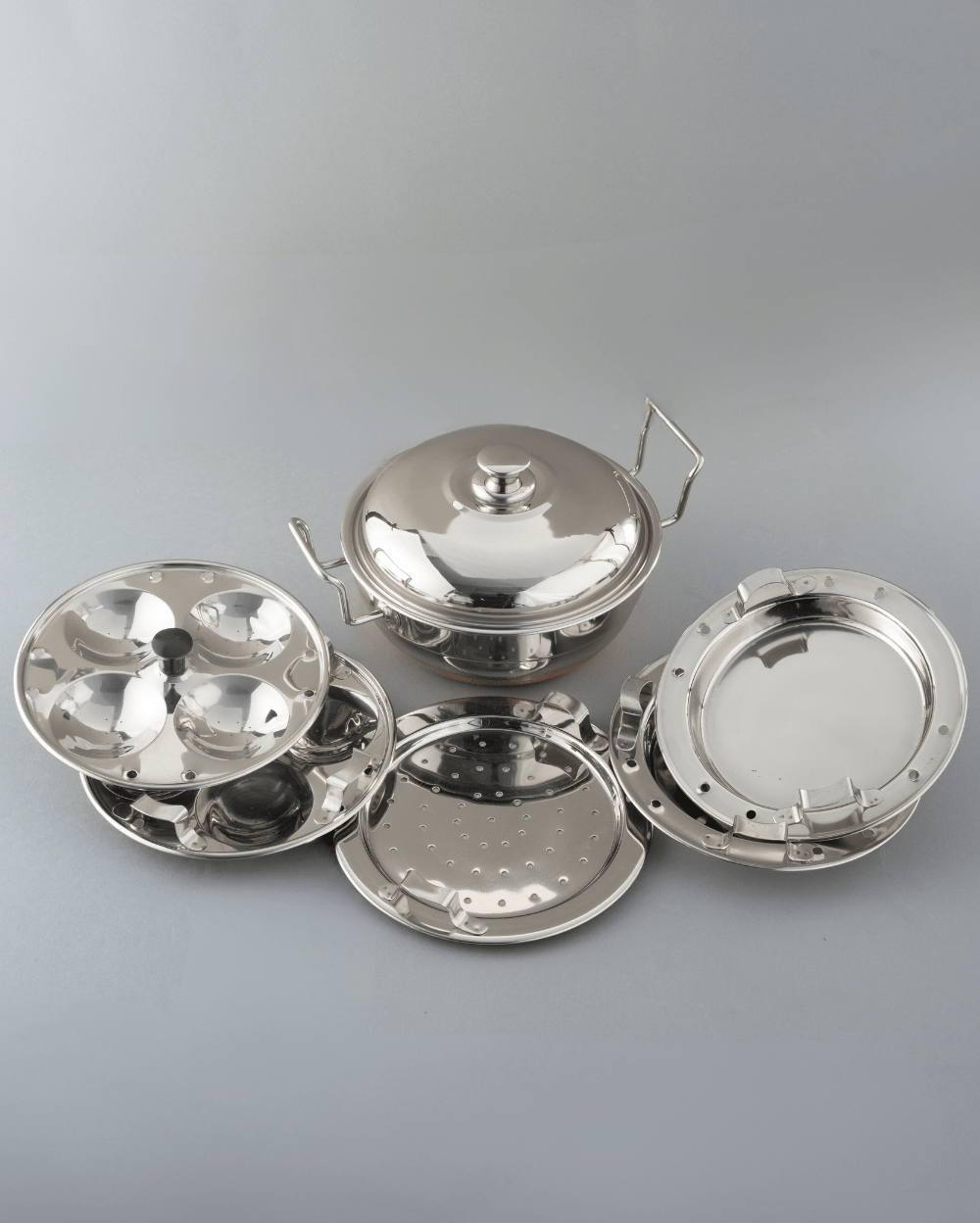 Steel Hefty Multi Kadai Copper Bottom